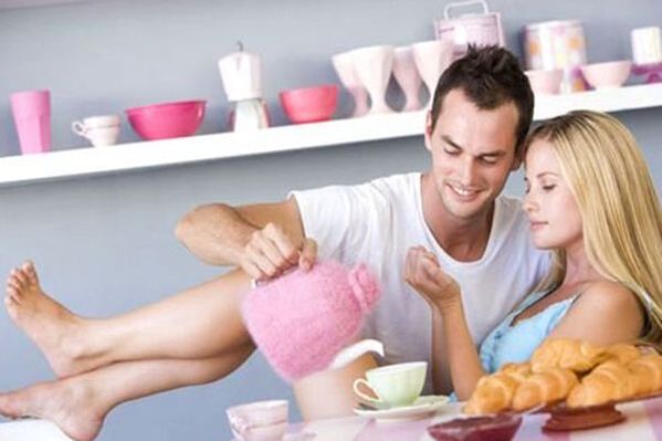 šťastný muž a žena